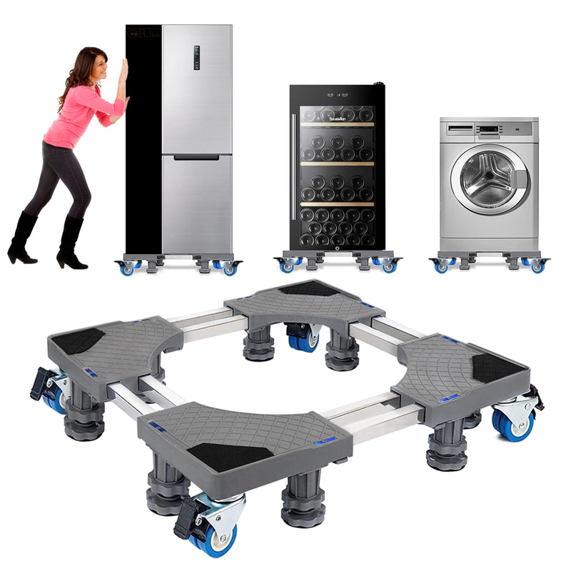 NIUXX washing machine base with double tube design and adjustable length 53-68 cm