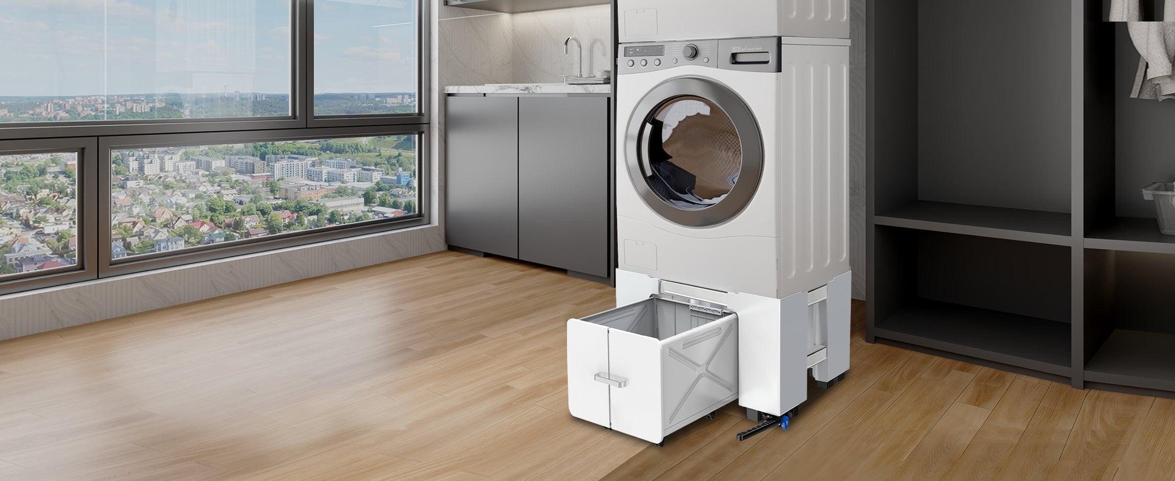 Three-Tier Washing Machine Stand