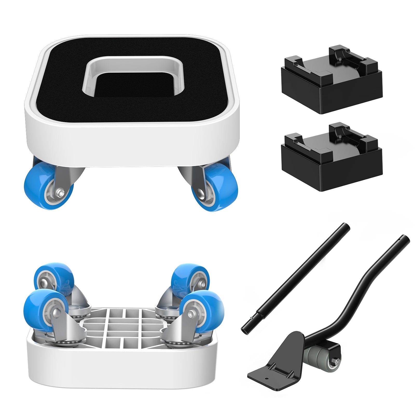 360-degree swivel rubber caster wheel for smooth gliding on floors