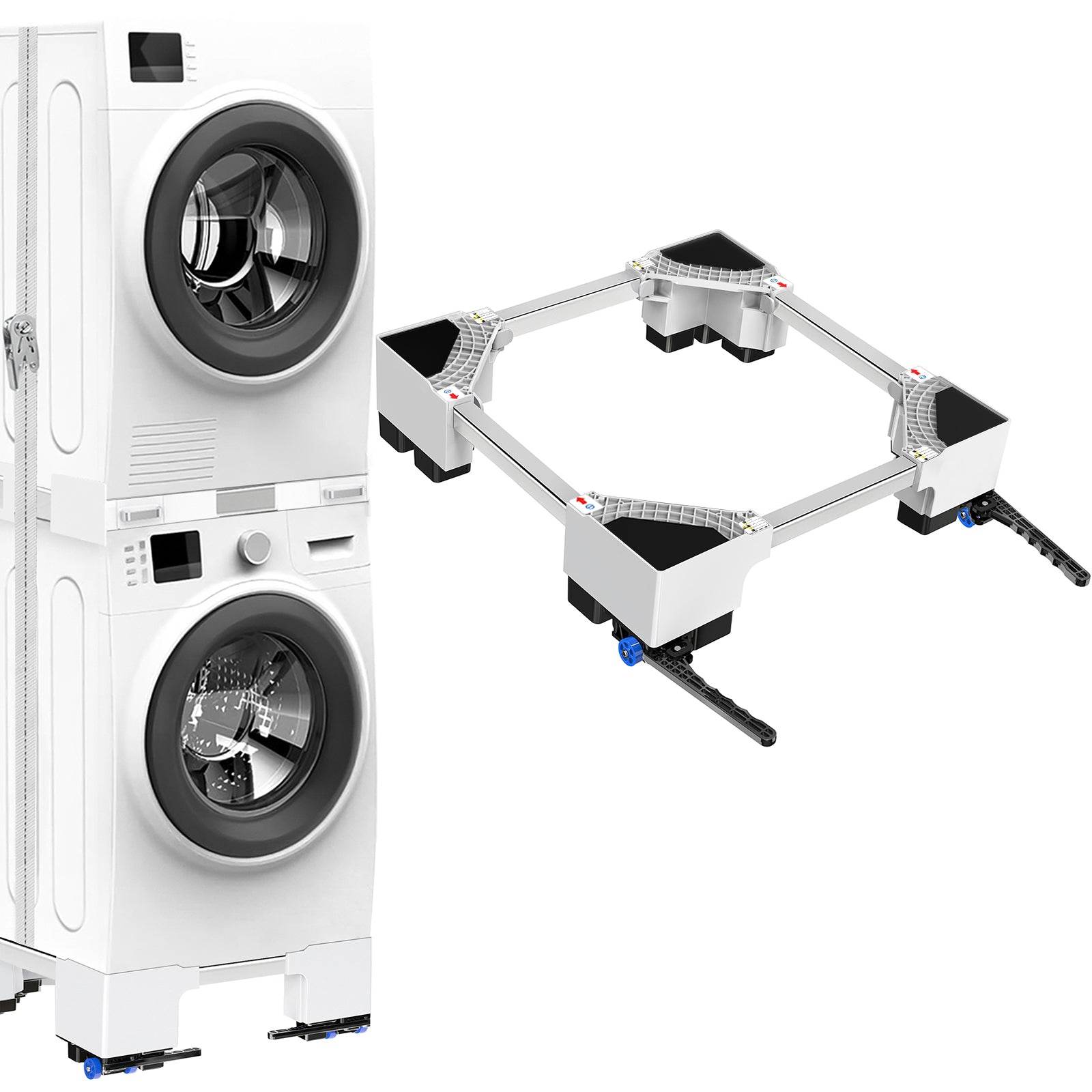 Eco-friendly black appliance stand with wheels, model W618-1