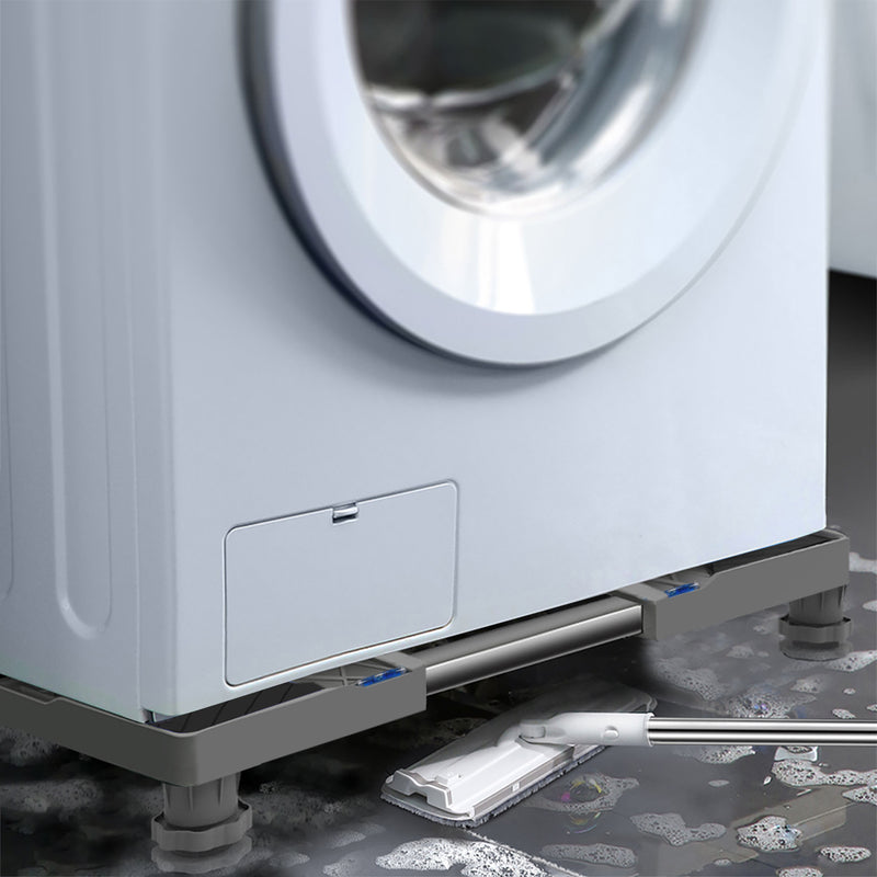 Washing machine holder feet with rubber pads for anti-vibration