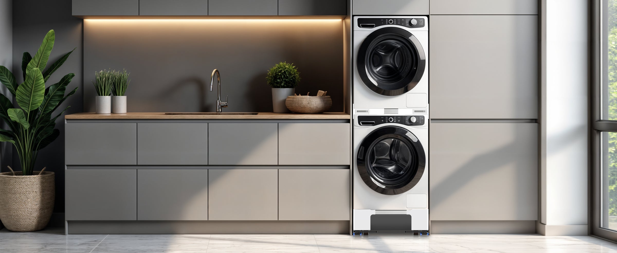 Two-Tier Washing Machine Base