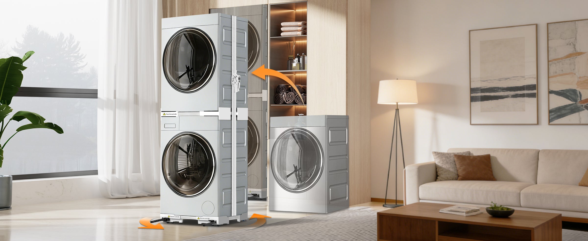 Holder for Dryer and Washing Machine