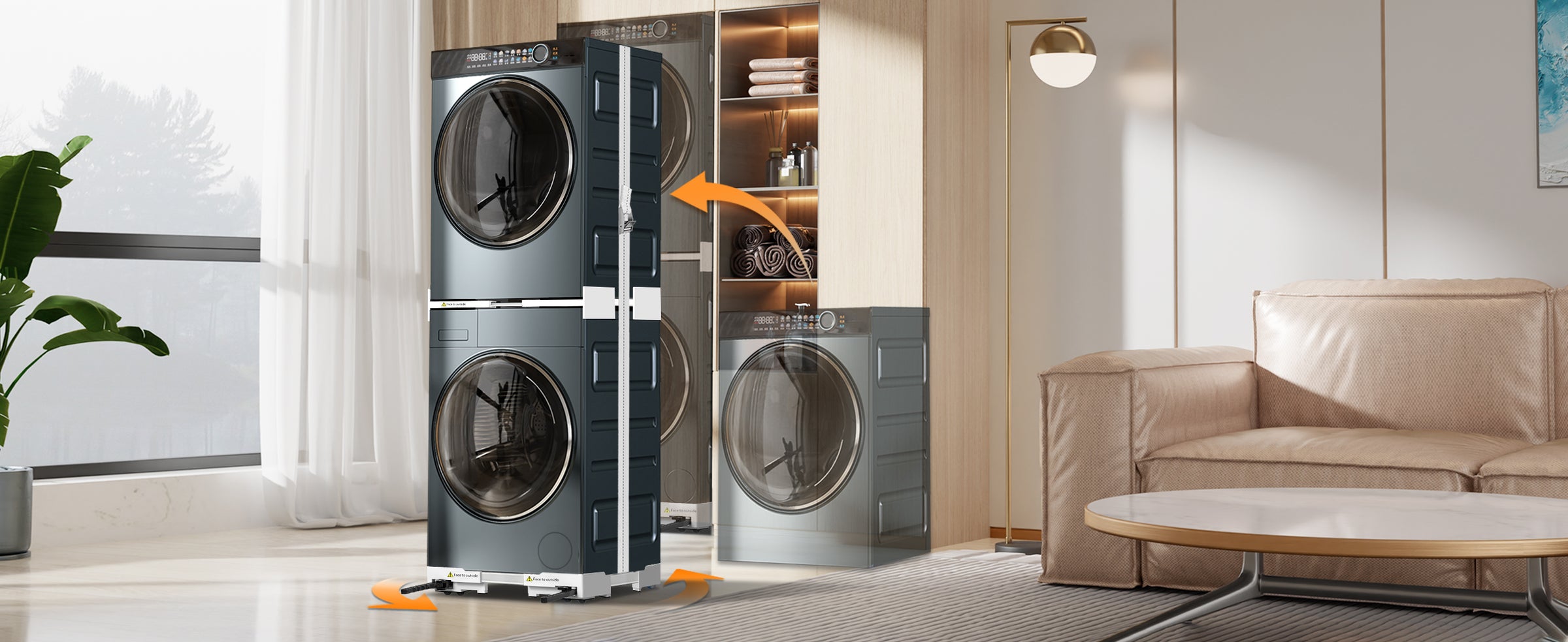 Holder for Dryer and Washing Machine