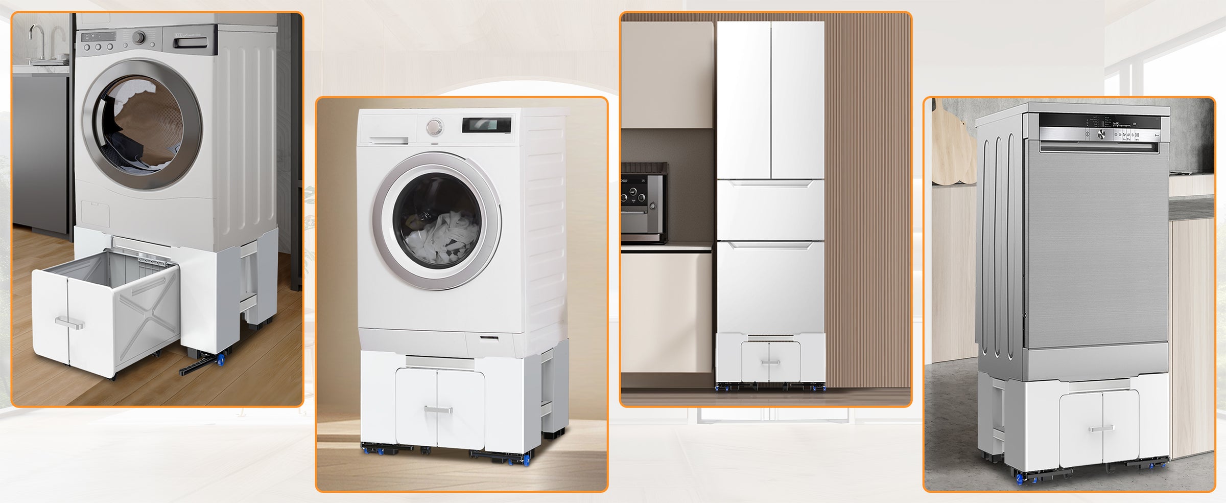Three-Tier Washing Machine Stand