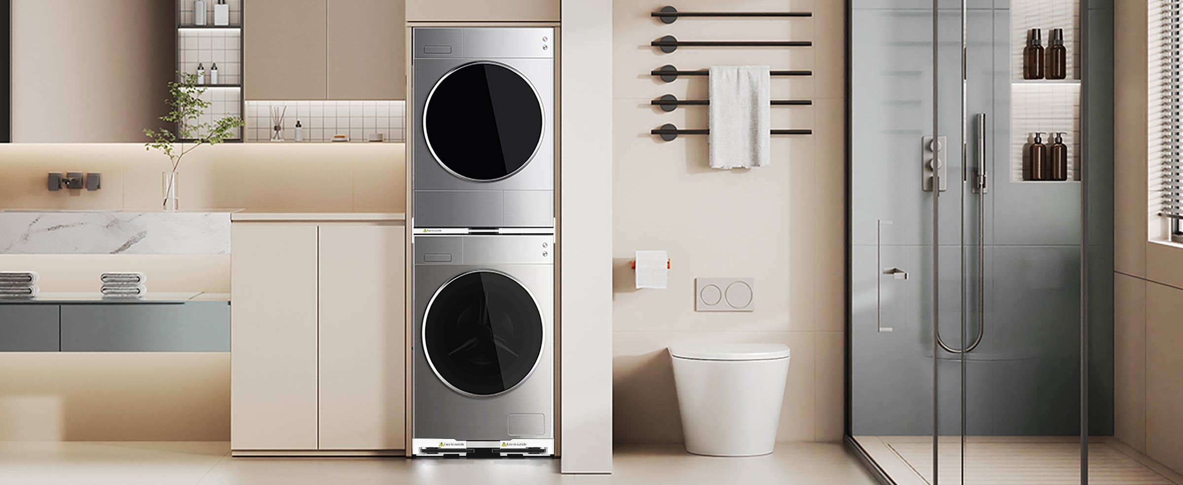 Holder for Dryer and Washing Machine