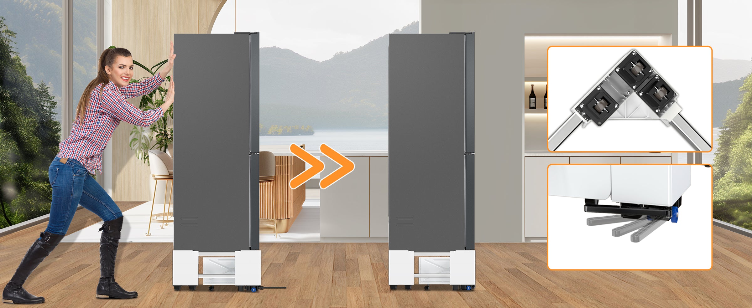 Three-Tier Washing Machine Stand